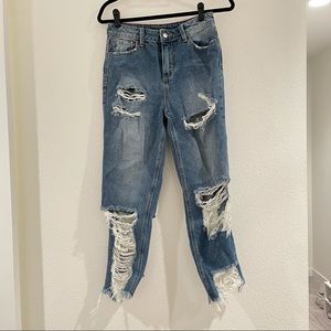 Fashion Nova ripped skinny jeans